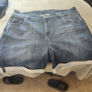 Denim Plus Size Shorts